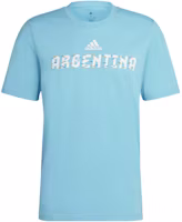 adidas Argentina Football Graphic Tee Blue Short Sleeve Crewneck HD6380 adidas Argentina Football Graphic Tee Blue Short Sleeve Crewneck HD6380