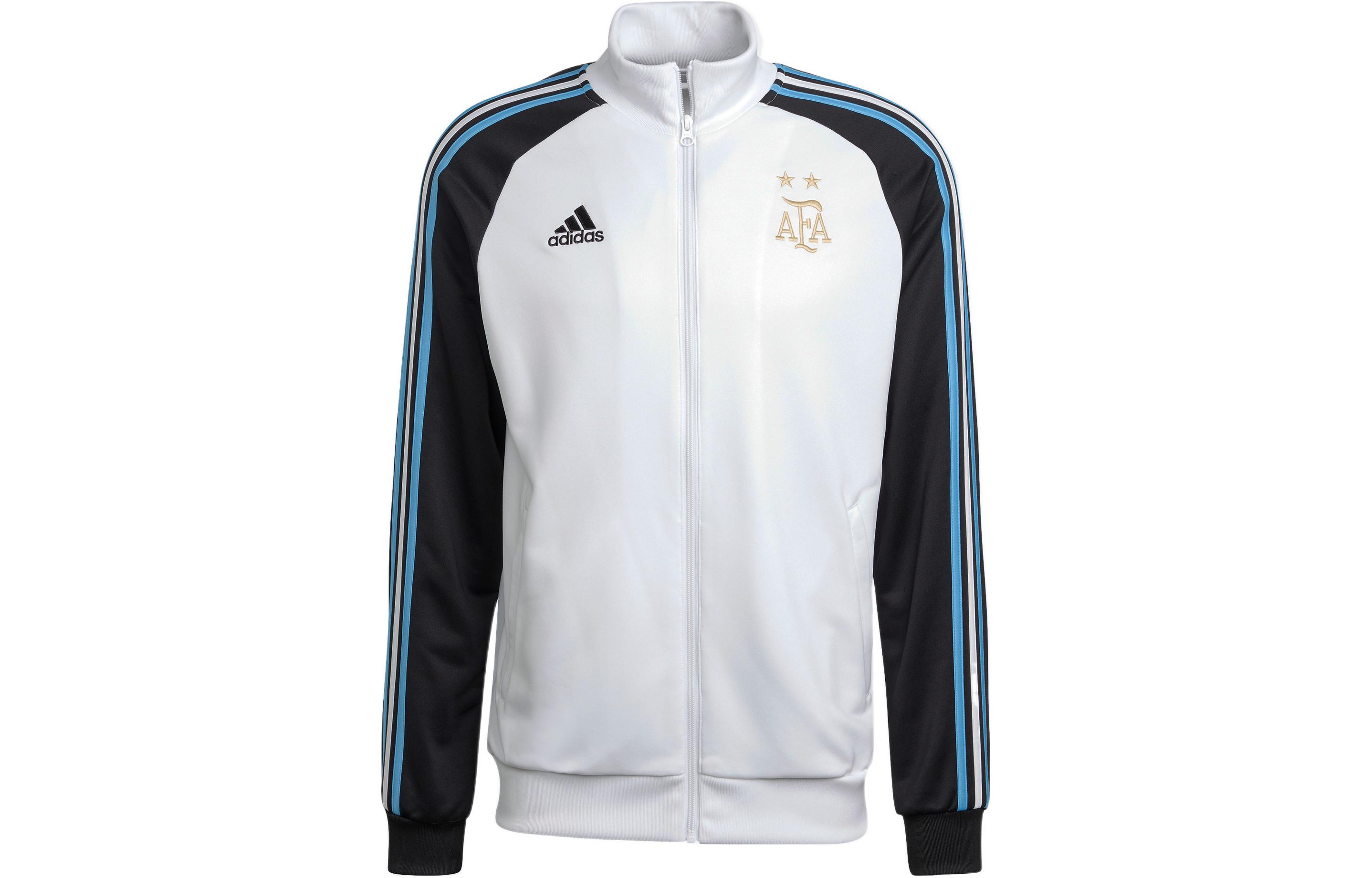 adidas Argentina Football Jacket White Soccer Tracksuit HF3955