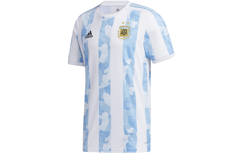 adidas Argentina Home Jersey 21/22 Messi Dopamine Stripe Retro Tee - Blue GE5475
