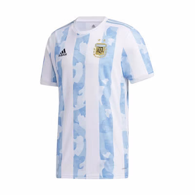 adidas Argentina Home Jersey 21/22 Messi Dopamine Stripe Retro Tee - Blue GE5475