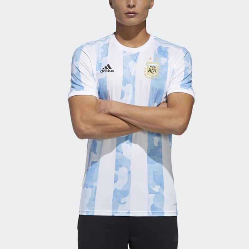 Shop Camiseta adidas Argentina Local 21/22 Messi Retro Dopamine Stripe - Azul GE5475