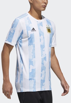 Camiseta adidas Argentina Local 21/22 Messi Retro Dopamine Stripe - Azul GE5475 Details for Camiseta adidas Argentina Local 21/22 Messi Retro Dopamine Stripe - Azul GE5475