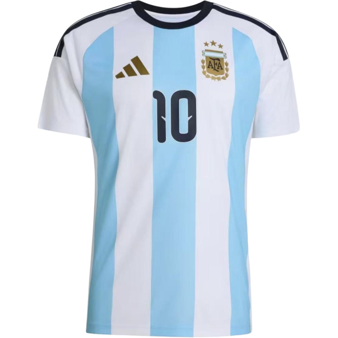 adidas Argentina Messi Home Jersey Fan Version Short Sleeve Unisex Soccer Shirt KT0387