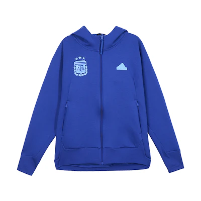adidas Argentina Team Cobalt Blue Hooded Soccer Jacket IU2153