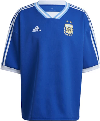 adidas Argentina Team Logo Embroidered Striped Soccer Jersey Men’s Blue HG4239 Buy adidas Argentina Team Logo Embroidered Striped Soccer Jersey Men’s Blue HG4239