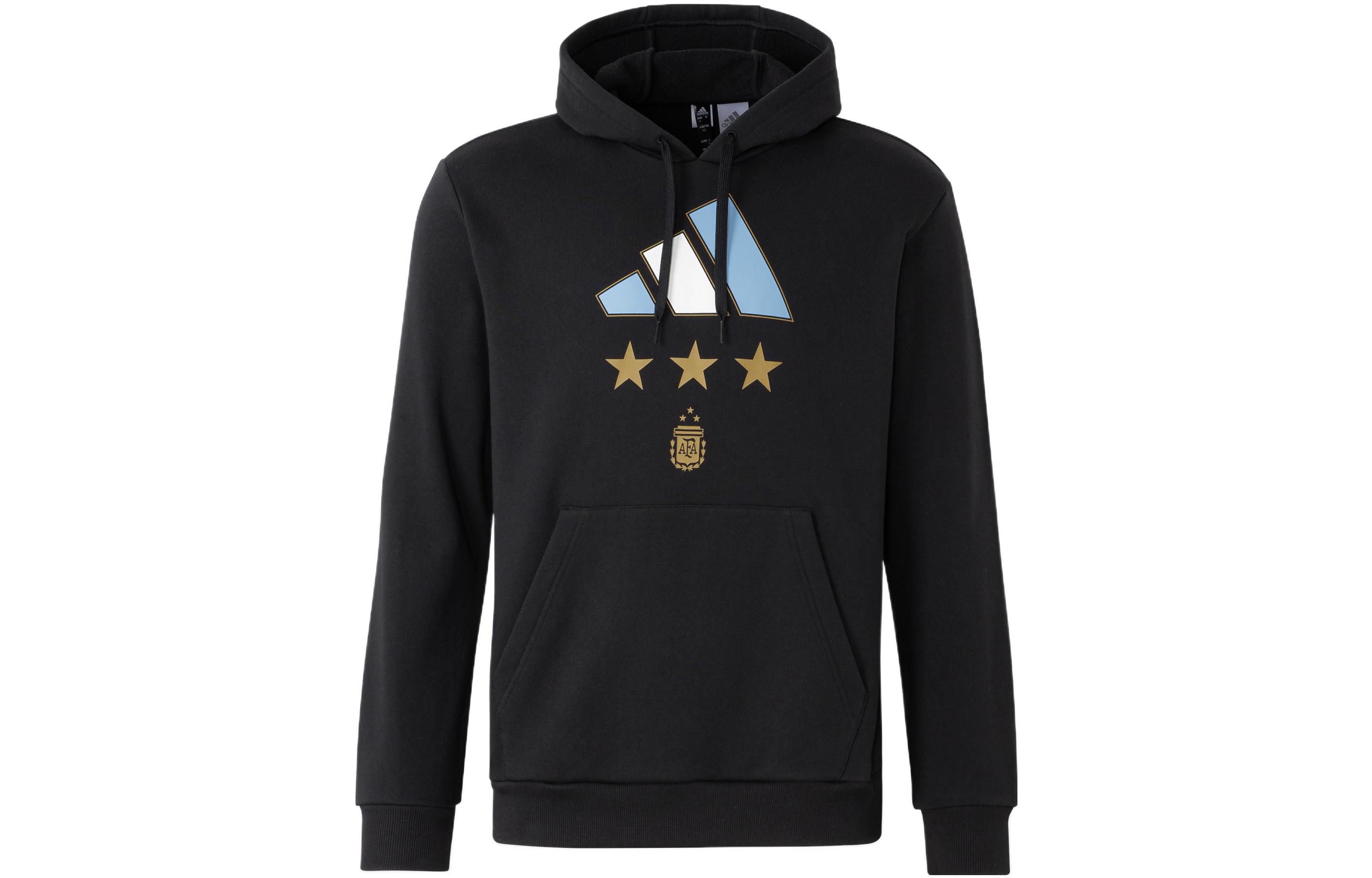 adidas Argentina Three-Star World Cup Champion Hoodie Black Edition IT2387