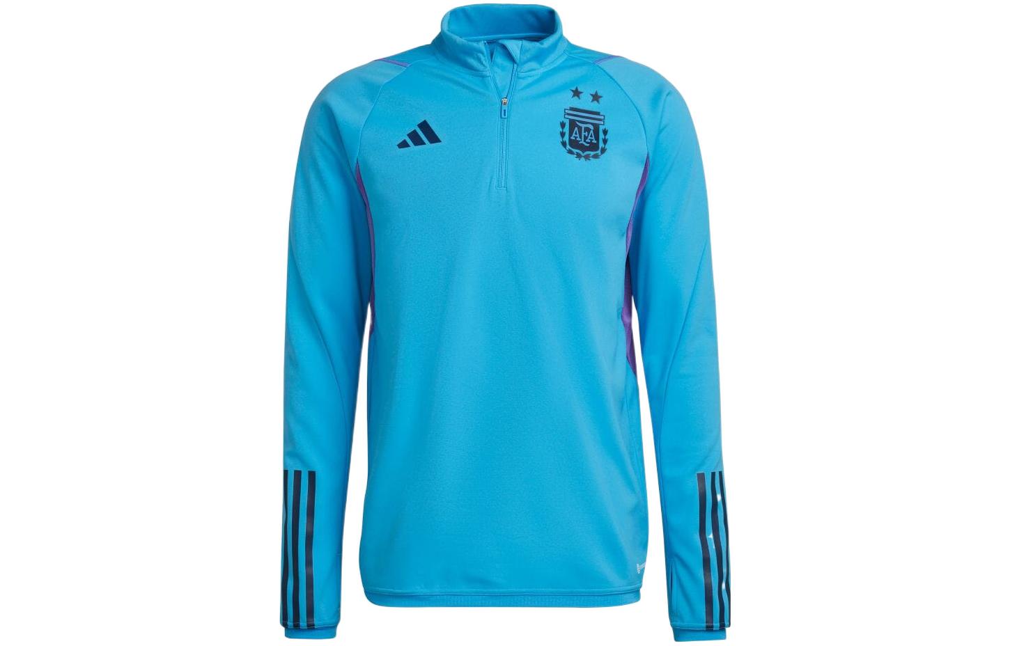 adidas Argentina Tiro 23 Qatar World Cup Training Half-Zip Sweatshirt Blue Men HF3916