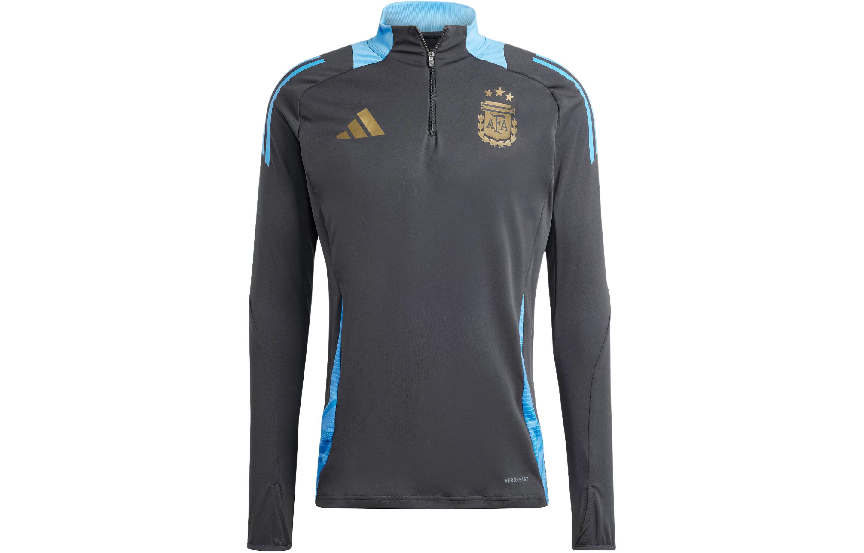 adidas Argentina Tiro 24 Competition Half-Zip Training Top Carbon Black IQ0819