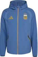 adidas Argentina Tiro Solid Comfort Soccer Jacket - Navy Blue JZ6313 adidas Argentina Tiro Solid Comfort Soccer Jacket - Navy Blue JZ6313