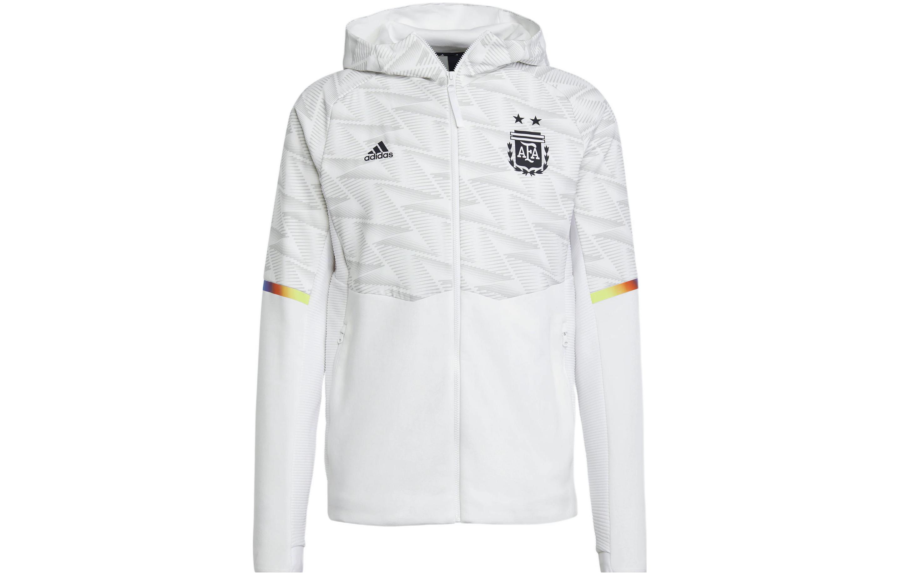 adidas Argentina Travel Print Zip Hoodie White IC4444