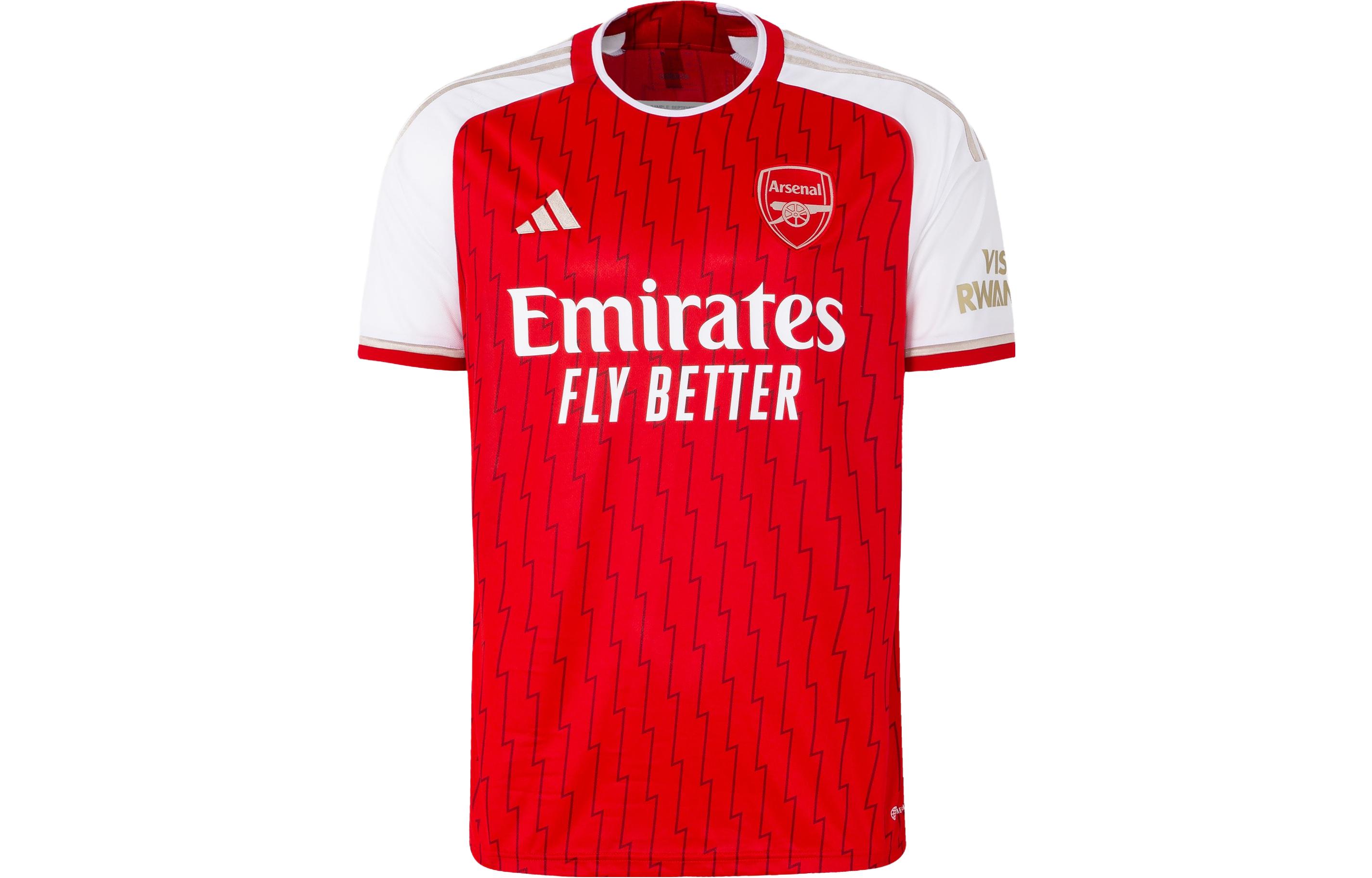 adidas Arsenal 23/24 Home Jersey Fan Version Short Sleeve Soccer Shirt Red Mens HR6929