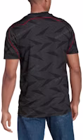 Shop adidas Arsenal Kaos Jersey Sepak Bola Hitam Retro Letter Print. H31429