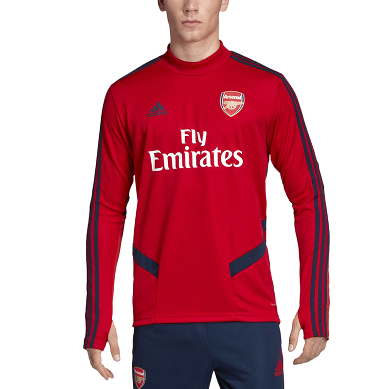 Shop adidas 阿森納 AFC TR 訓練款男士圓領運動衫 紅色 EH5719