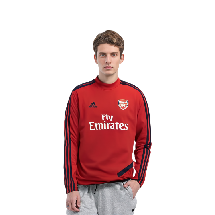 Sizing adidas 阿森納 AFC TR 訓練款男士圓領運動衫 紅色 EH5719