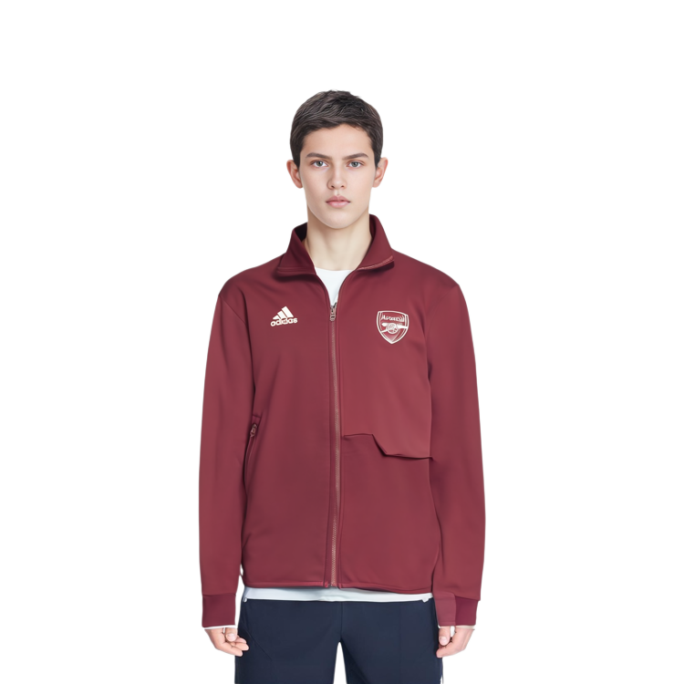 adidas Arsenal Anthem Jacket Craft Red Logo High Collar Long Sleeve HZ2080 圖 7