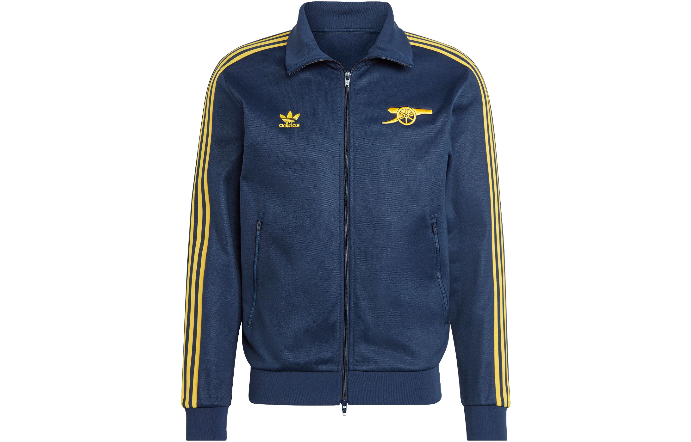 adidas Arsenal Beckenbauer Track Top Navy/Tribe Yellow Retro Jacket IK8711