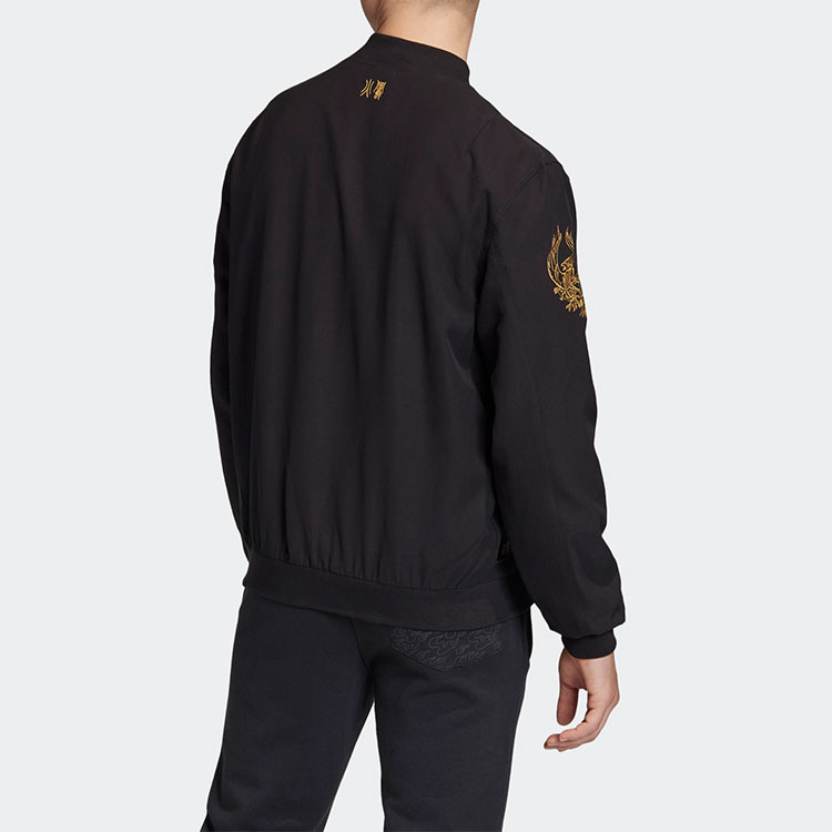 Purchase adidas Jaket Arsenal Hitam dengan Kerah Tegak FQ6624