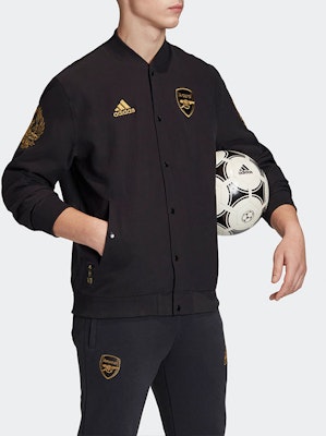 adidas Jaket Arsenal Hitam dengan Kerah Tegak FQ6624 Details for adidas Jaket Arsenal Hitam dengan Kerah Tegak FQ6624