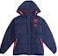 Buy adidas Arsenal Blue Hooded Football Puffer Jacket FQ4111