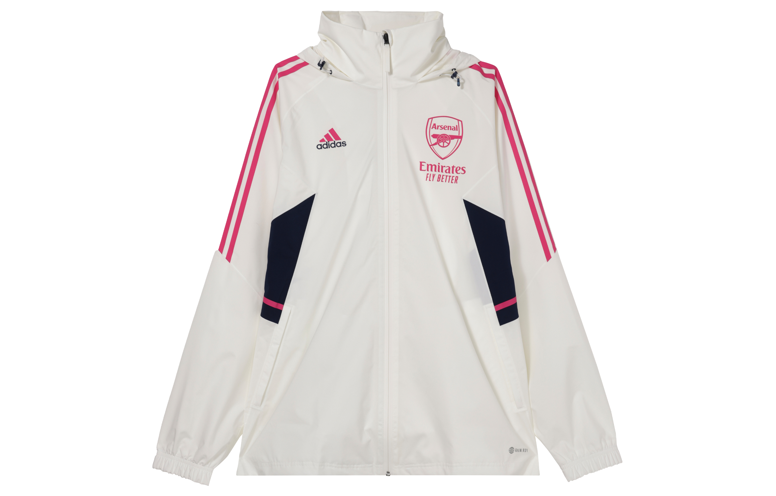 adidas Arsenal Casual Retro Track Jacket  Beige Long Sleeve with Zip. HT4453