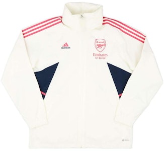 阿迪达斯 阿森纳复古休闲拉链外套 米色长袖夹克 HT4453 Order 阿迪达斯 阿森纳复古休闲拉链外套 米色长袖夹克 HT4453