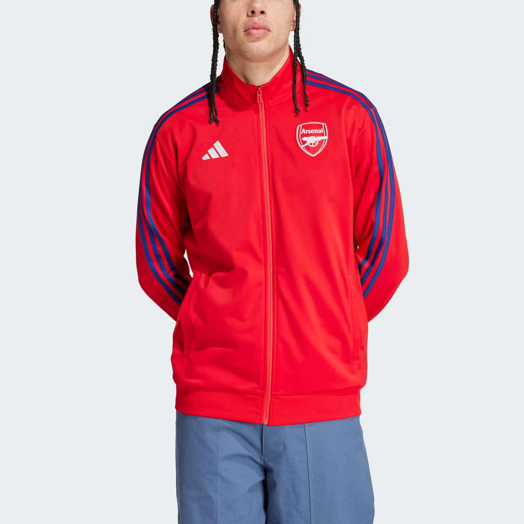 adidas Arsenal DNA Track Top Red Jacket with 3-Stripes & Logo IT4113 圖 3