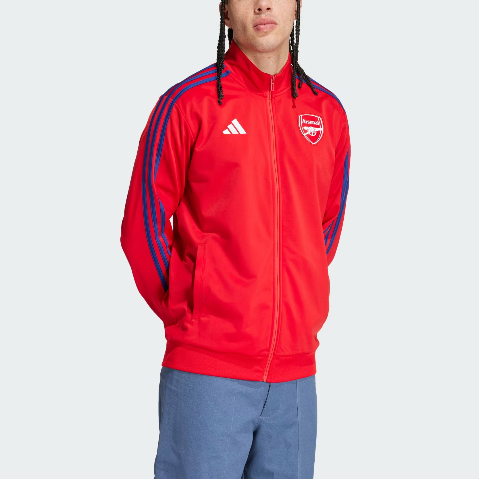 adidas Arsenal DNA Track Top Red Jacket with 3-Stripes & Logo IT4113 圖 5