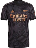 adidas Arsenal Fan Edition Logo Print Short Sleeve Soccer Jersey Black Men. H35902 adidas Arsenal Fan Edition Logo Print Short Sleeve Soccer Jersey Black Men. H35902