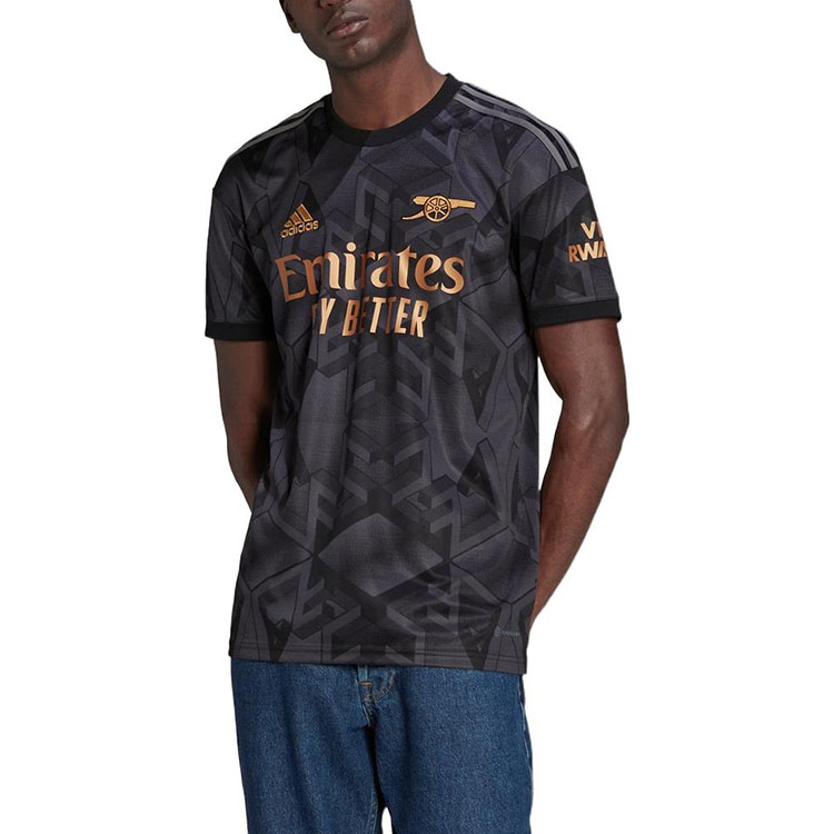 Shop 阿迪達斯 阿森納球迷版短袖黑色足球球衣 男款 H35902