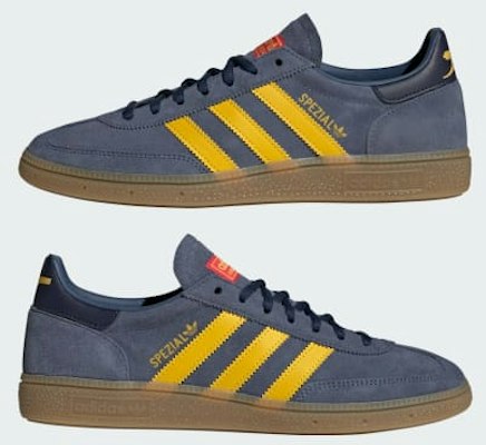 adidas 阿森納足球俱樂部 Handball Spezial 二手運動鞋 深藍/淡黃/學院海軍藍 KK3021 Cheap adidas 阿森納足球俱樂部 Handball Spezial 二手運動鞋 深藍/淡黃/學院海軍藍 KK3021