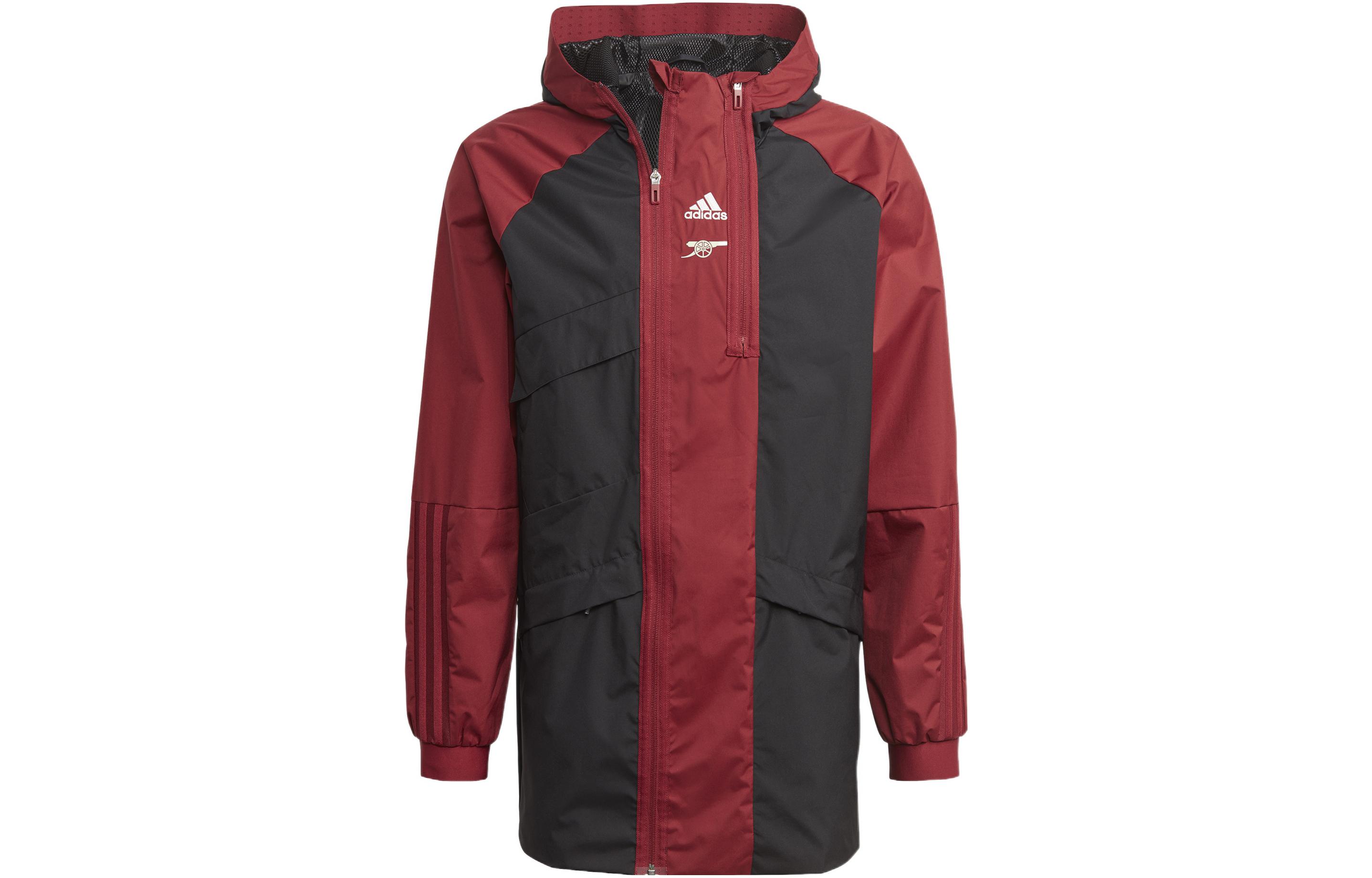 adidas Arsenal Football Hooded Jacket Black GR4209