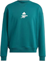 adidas Arsenal Lifestyler Sweatshirt - Prosper Green Arsenal Hoodie HZ2064 adidas Arsenal Lifestyler Sweatshirt - Prosper Green Arsenal Hoodie HZ2064