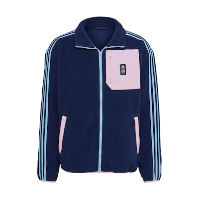adidas Arsenal Retro Track Jacket Blue - Multi-Pocket Striped Design for Men HF4040