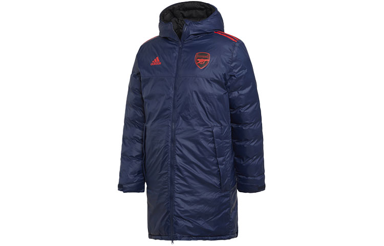 adidas Arsenal SSP L Hooded Winter Coat Deep Blue Mid-Length EH5627