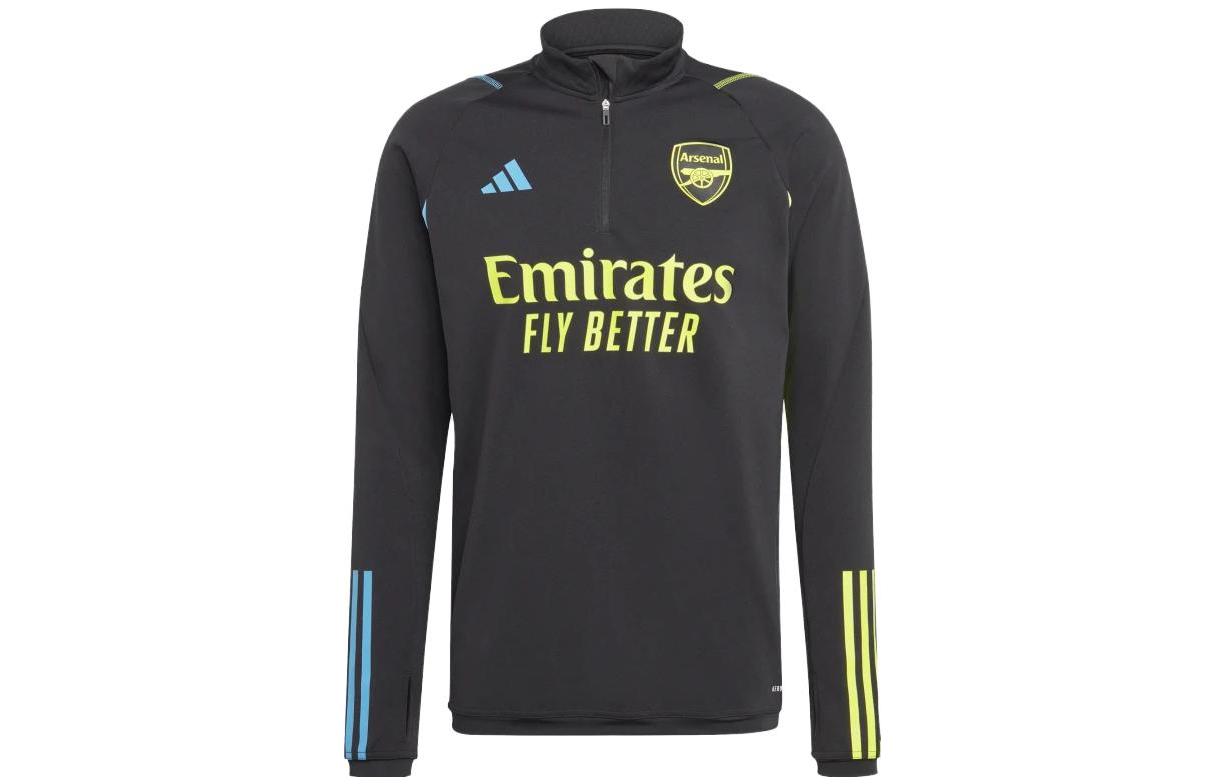 adidas Arsenal Tiro 23 Training Top Black Football Sweatshirt. HZ2183