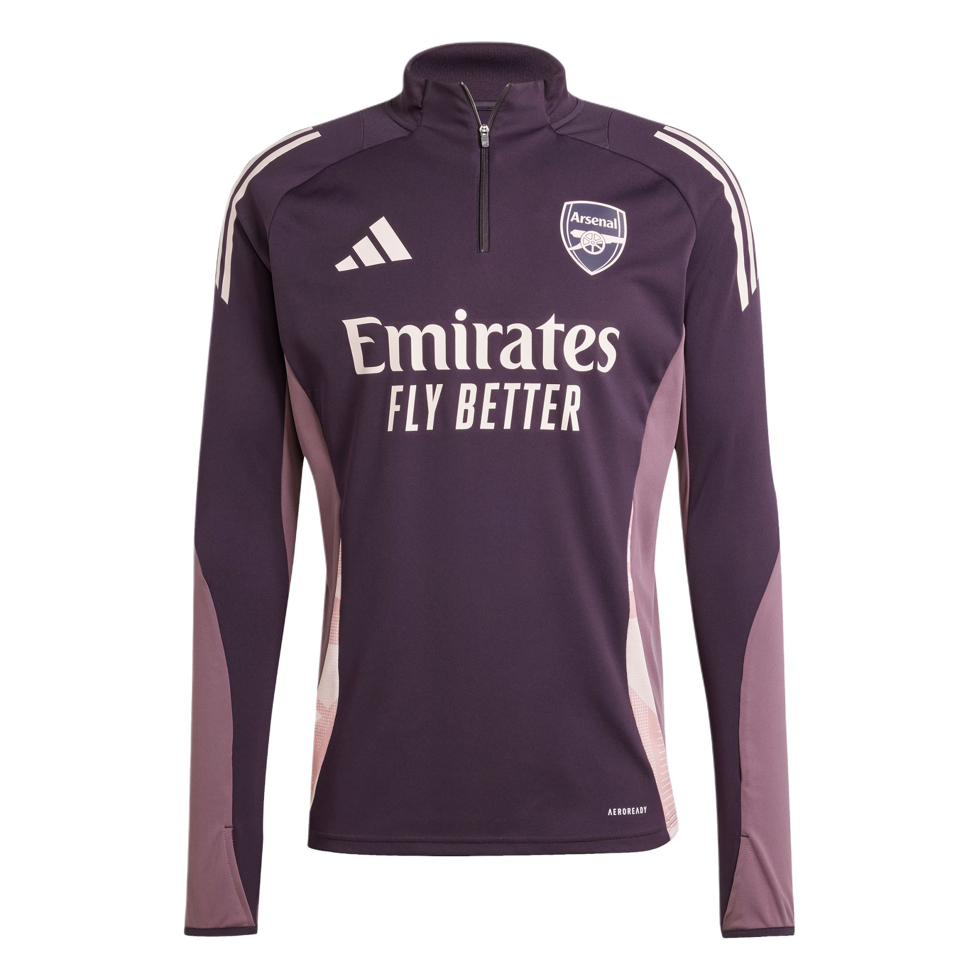 adidas Arsenal Tiro 24 AEROREADY Training Top Half-Zip Sweatshirt Purple JF2924