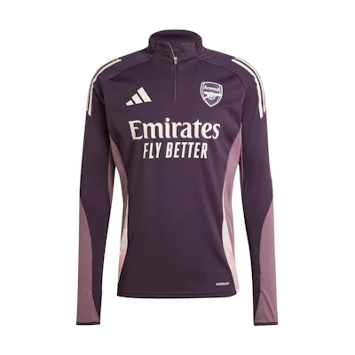 adidas Arsenal Tiro 24 AEROREADY Training Top Half-Zip Sweatshirt Purple JF2924