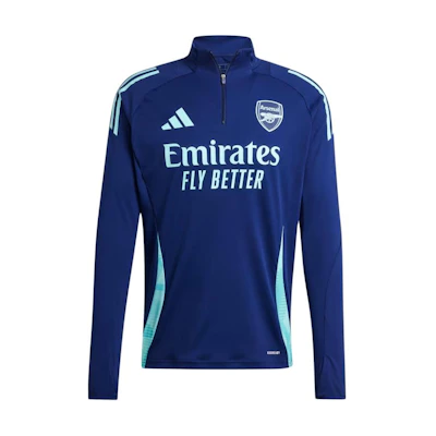 adidas Arsenal TIRO 24 Slim-Fit Training Quarter-Zip Top Navy Blue IT2207