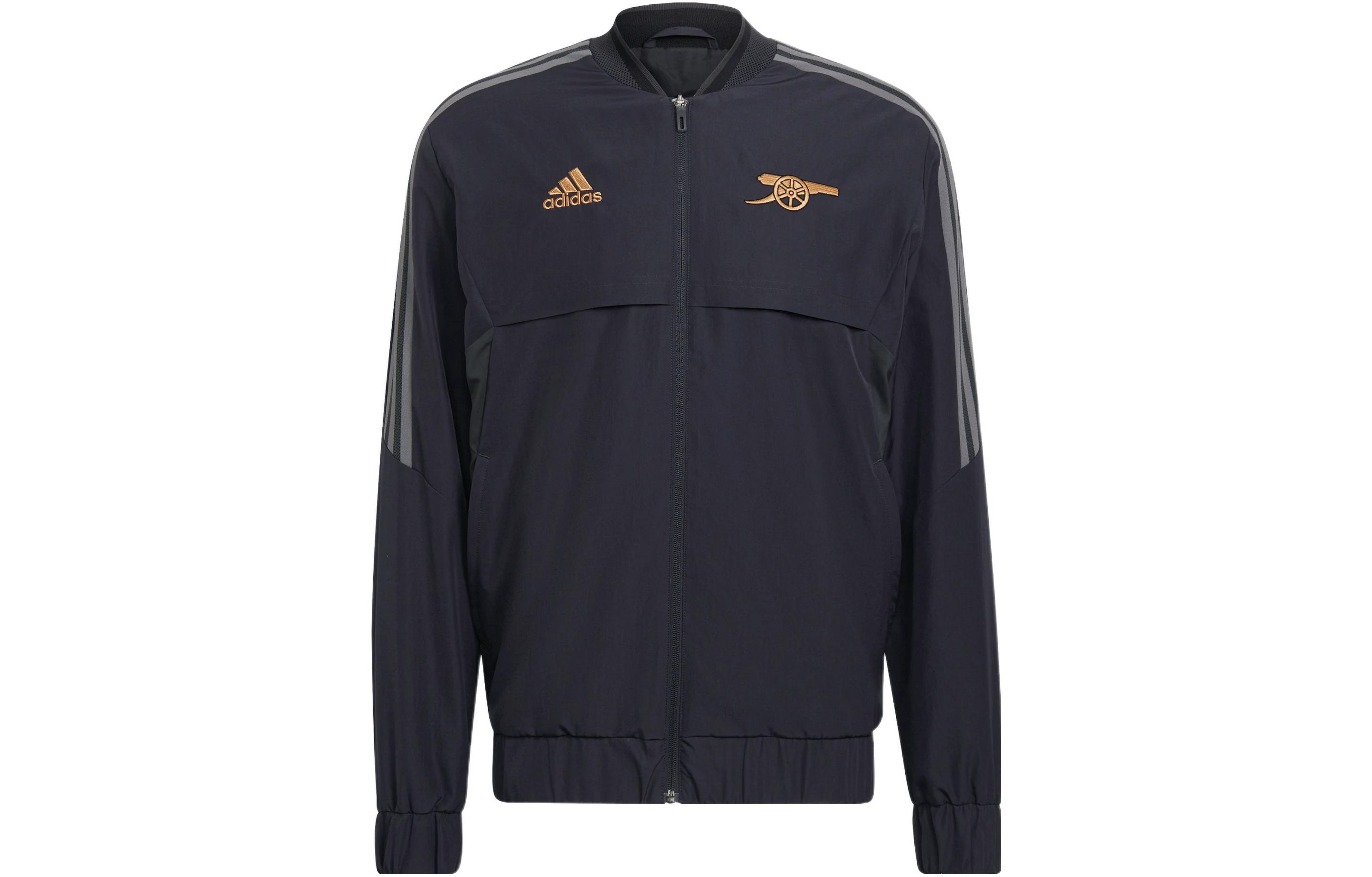 adidas Arsenal Zip-Up Track Jacket with 3-Stripes and Logo Embroidery HA5264