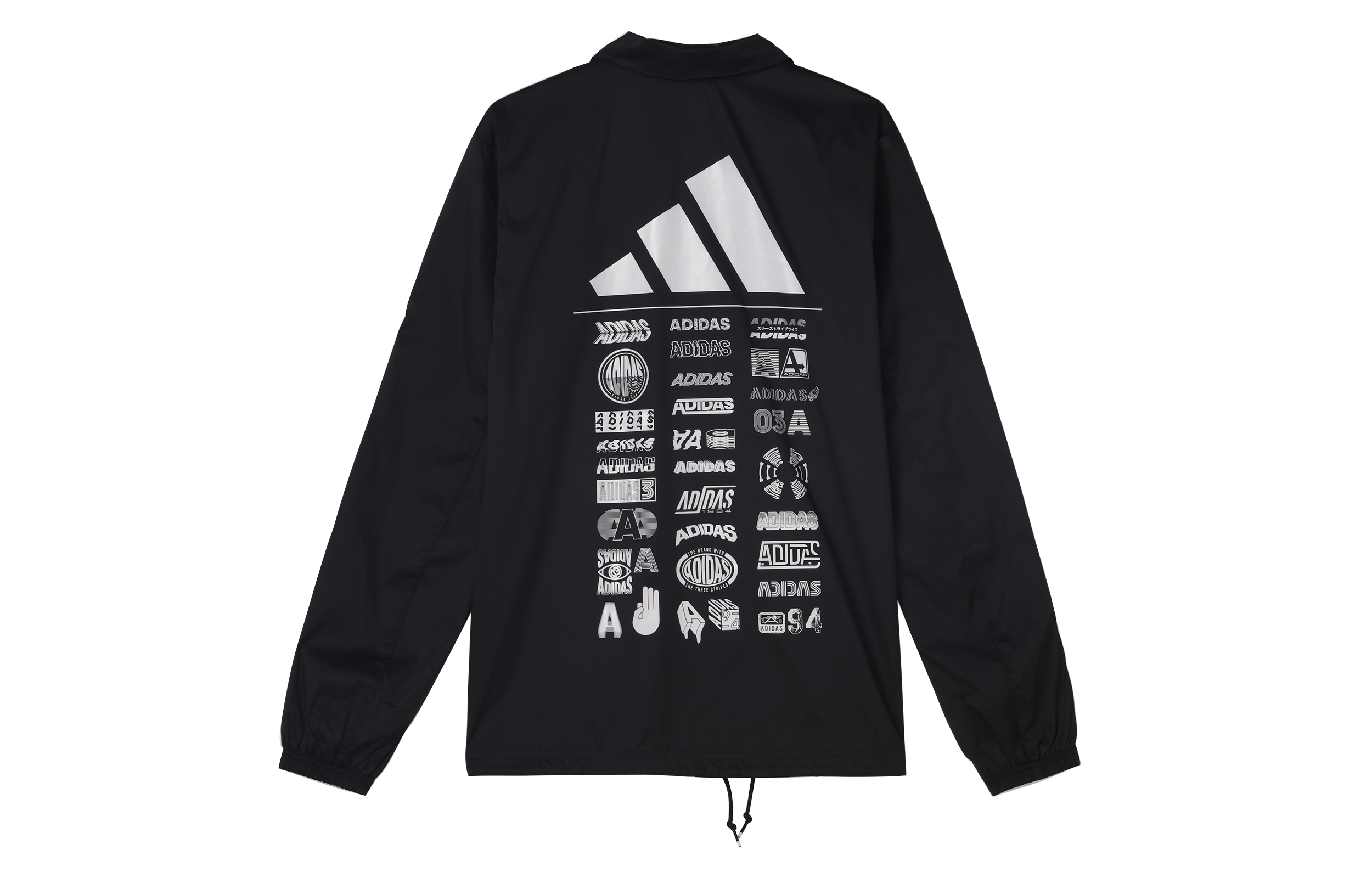 adidas Athletics Pack Black Button-Up Collar Jacket DX9326