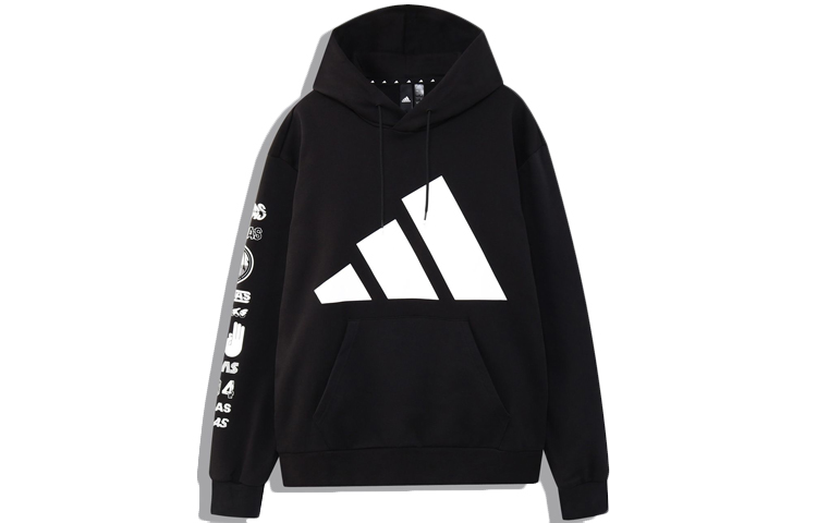 adidas Athletics Pack Black Hoodie Pullover with Drawstring EA0370