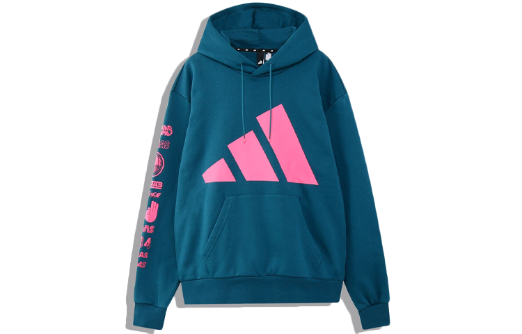 adidas Athletics Pack Casual Drawstring Hoodie Blue EA0369
