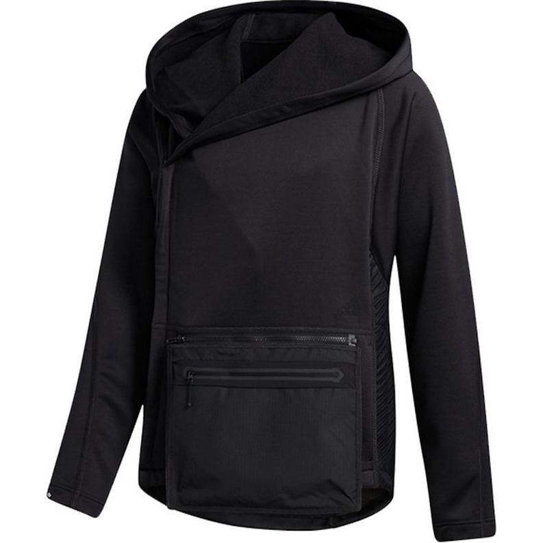 adidas Athletics Prime Black Hoodie Jacket Casual Fit Warm Outerwear GC7240