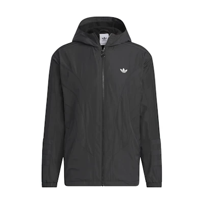 adidas ATLAnta Windbreaker Black Zip-Up Hooded Jacket JD6392