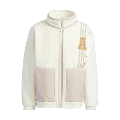 adidas AU Sherpa Anti-University Embroidered Retro Jacket White-Unisex Style HY7234