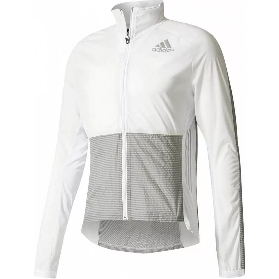 adidas AZ Track Jacket White Retro Zip-Up Stand Collar Sportswear CE5809