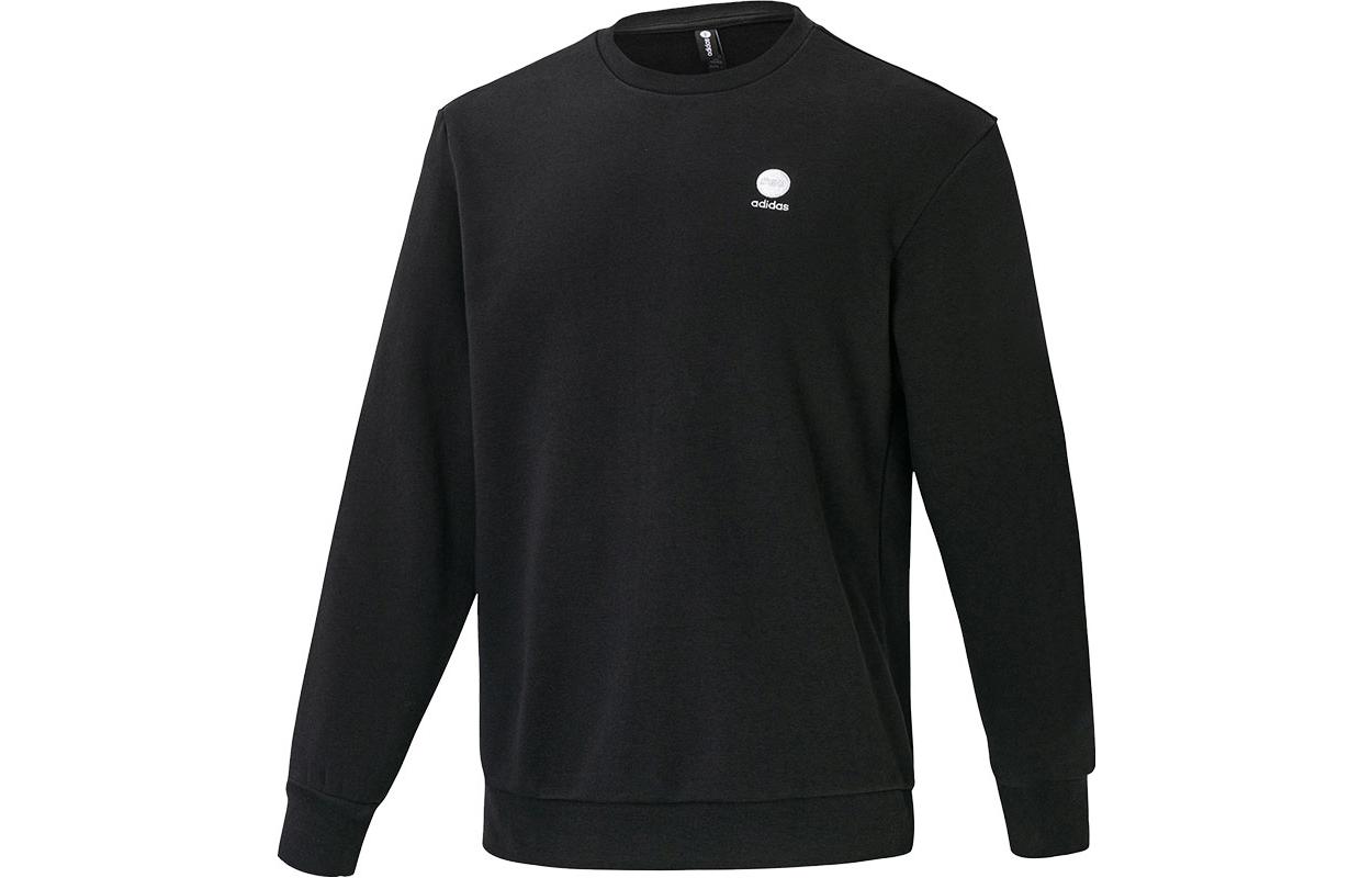 adidas Back Graphic Pullover Hoodie Unisex Black IC9246