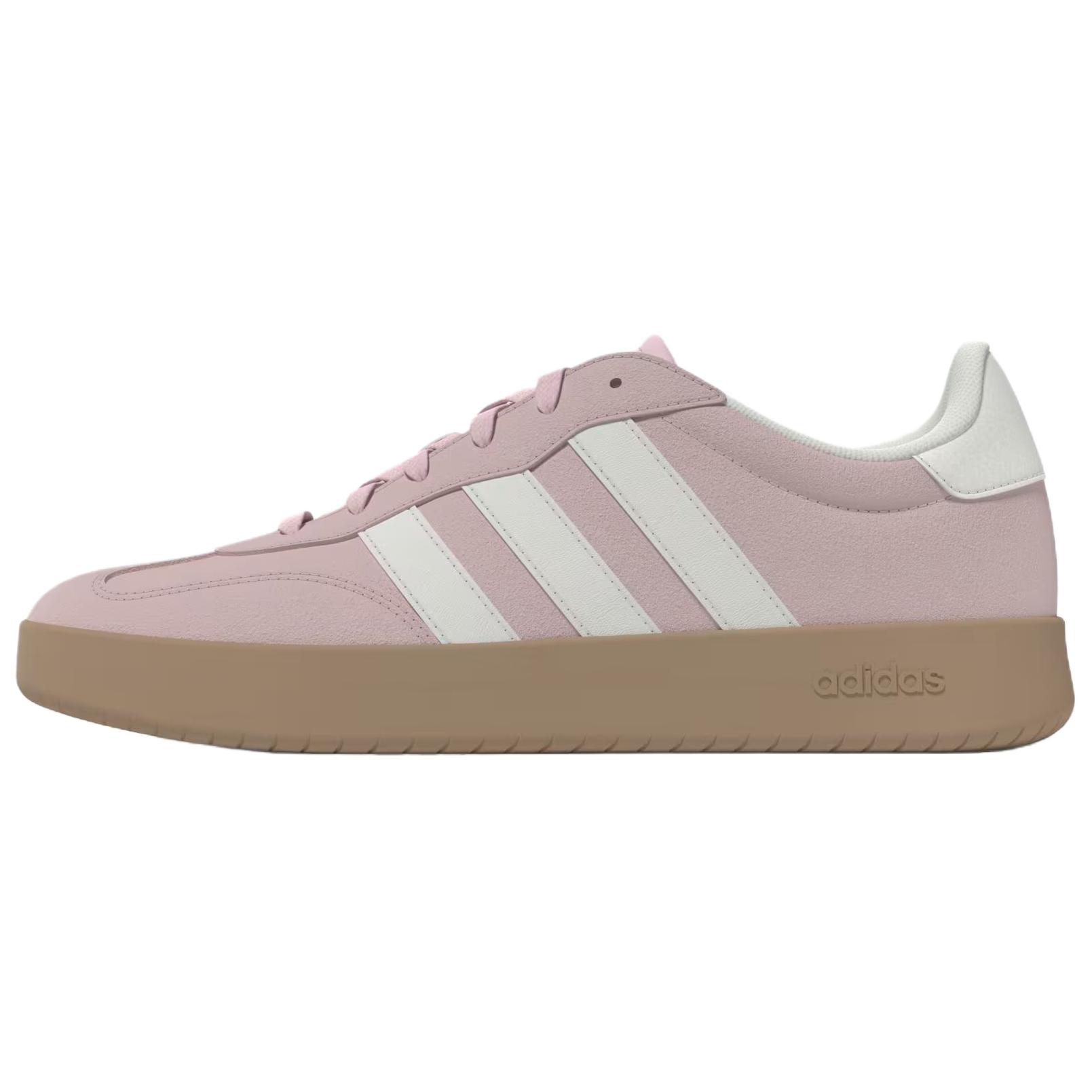 adidas BARREDA Comfort Soft T-Toe Trainers Pink Low-Top Casual Shoes KH6998