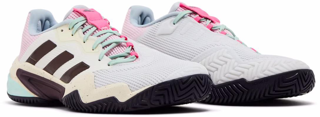 adidas Barricade 13 網球 適舒合腳 減震耐磨 低筒 網球鞋 男款 白黑 1