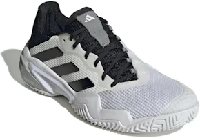 Shop adidas Barricade 13 耐磨減震 低筒 網球鞋 男款 白黑